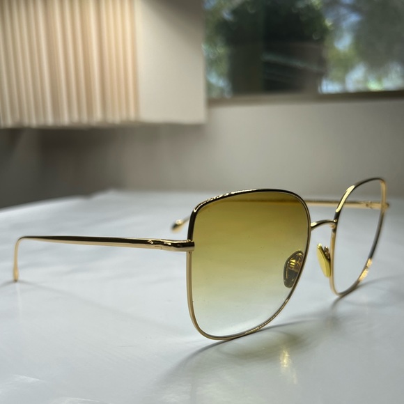 Isabel Marant Gold Square Sunglasses - Picture 2 of 4